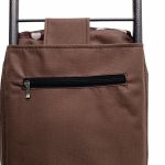 Gurulós bevásárló táska barna pöttyös bevásárló kocsi