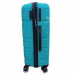 Türkiz Kék bőrönd szett 3 db-os TSA zárral strapabíró