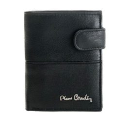 Pierre Cardin valódi bőr férfi pénztárca fekete RFID védelemmel díszdobozban