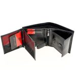 Pierre Cardin valódi bőr férfi pénztárca fekete RFID védelemmel díszdobozban