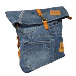 Női hátizsák bézs városi divattáska sokzsebes nagyméretű