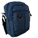 Kék férfi táska kisméretű oldaltáska sokzsebes