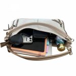 Gréta női válltáska nagyméretű bézs