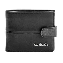   Pierre Cardin valódi bőr férfi pénztárca RFID védelemmel díszdobozban fekete színben