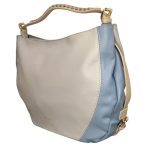 Női táska krém bézs sokzsebes válltáska