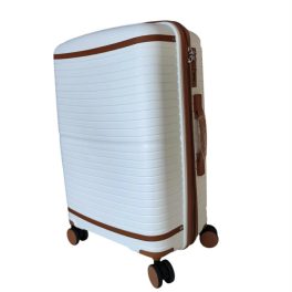   Pierre Cardin bőrönd közepes méret 63 cm fehér polipropilén TSA záras
