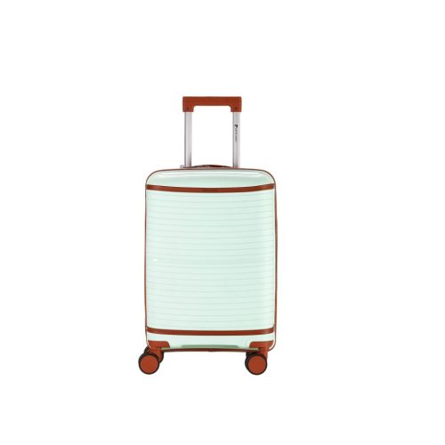 Pierre Cardin bőrönd közepes méret 63 cm almazöld