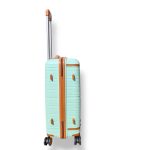 Pierre Cardin bőrönd közepes méret 63 cm almazöld