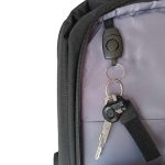Férfi hátizsák üzleti laptop táska USB kábellel fekete