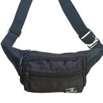 Övtáska fekete színben B. Cavalli sokzsebes vízlepergetős