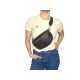 Nandin valódi bőr női táska deréktáska crossbody övtáska fazon fekete
