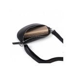 Nandin valódi bőr női táska deréktáska crossbody övtáska fazon fekete