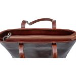 Valódi bőr női táska világosbarna színű luxus válltáska