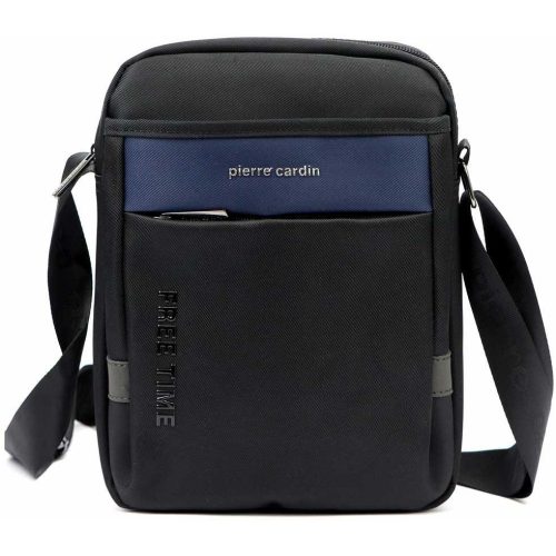 Férfi testtáska keresztpántos kisméretű szürke