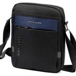 Férfi testtáska keresztpántos kisméretű szürke