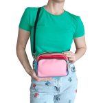 Valódi bőr női oldaltáska színes kisméretű nyári táska