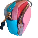 Valódi bőr női oldaltáska színes kisméretű nyári táska