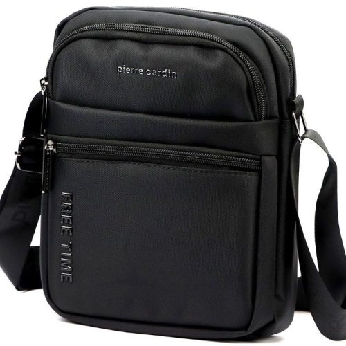 Pierre Cardin férfi válltáska kis oldaltáska fekete színben