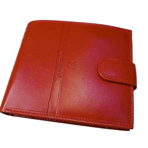 Pierre Cardin valódi bőr piros pénztárca díszdobozban 2130