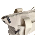 Magdaléna női válltáska keresztpántos különleges színes bézs