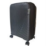 Pierre Cardin bőrönd 65 cm bővíthető kézipoggyász fekete