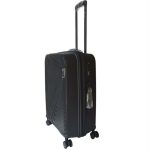 Pierre Cardin bőrönd 65 cm bővíthető kézipoggyász fekete