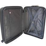 Pierre Cardin bőrönd 65 cm bővíthető kézipoggyász fekete