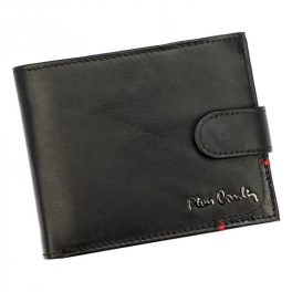  Pierre Cardin valódi bőr férfi pénztárca elegáns fekete kisméretű
