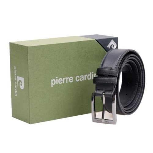 Pierre Cardin Férfi bőr öv díszdobozban fekete színben