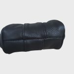 Valódi bőr női pénztárca fekete csatos retro aprópénztartó bugyelláris kisméretű