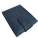 Valódi bőr férfi pénztárca sötétkék színben