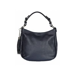 Liara valódi bőr női válltáska fekete színben
