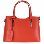 Valódi bőr női kézitáska piros elegáns kisméretű