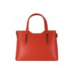 Valódi bőr női kézitáska piros elegáns kisméretű
