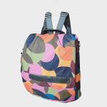 Bogi női hátizsák nagyméretű sok zsebes kék színű