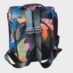 Bogi női hátizsák nagyméretű sok zsebes kék színű