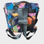 Bogi női hátizsák nagyméretű sok zsebes kék színű