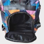 Bogi női hátizsák nagyméretű sok zsebes kék színű