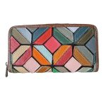 Valódi bőr női pénztárca különleges színes egyedi