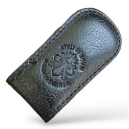 Valódi bőr pénzcsipesz fekete színben S. Belmonte