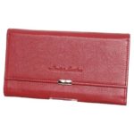 Absolut valódi bőr női brifkó bordó piros pincér pénztárca
