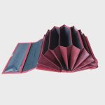 Absolut valódi bőr női brifkó bordó piros pincér pénztárca