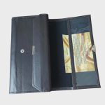 Absolut valódi bőr férfi brifkó pincér pénztárca sötétbarna