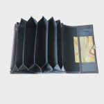 Absolut valódi bőr férfi brifkó pincér pénztárca sötétbarna