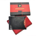 Pierre Cardin valódi bőr férfi pénztárca RFID védelemmel díszdobozban kisméretű