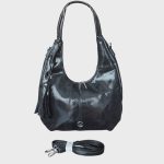 Alex Mia női válltáska fekete elegáns kígyőbőrmintás