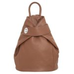  Valódi bőr női hátizsák barna színben átcsatolós
