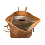  Valódi bőr női hátizsák barna színben átcsatolós