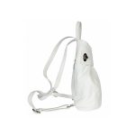 Valódi bőr női hátizsák fehér színben nagyméretű