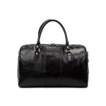 Valódi bőr utazó táska luxus prémium minőség fekete színben
